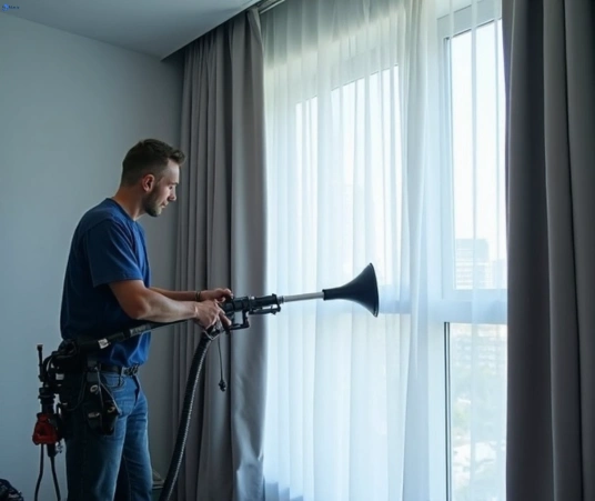 Professional residential curtain cleaning process equipment Matty Curtain Cleaning lake-wendouree-vic