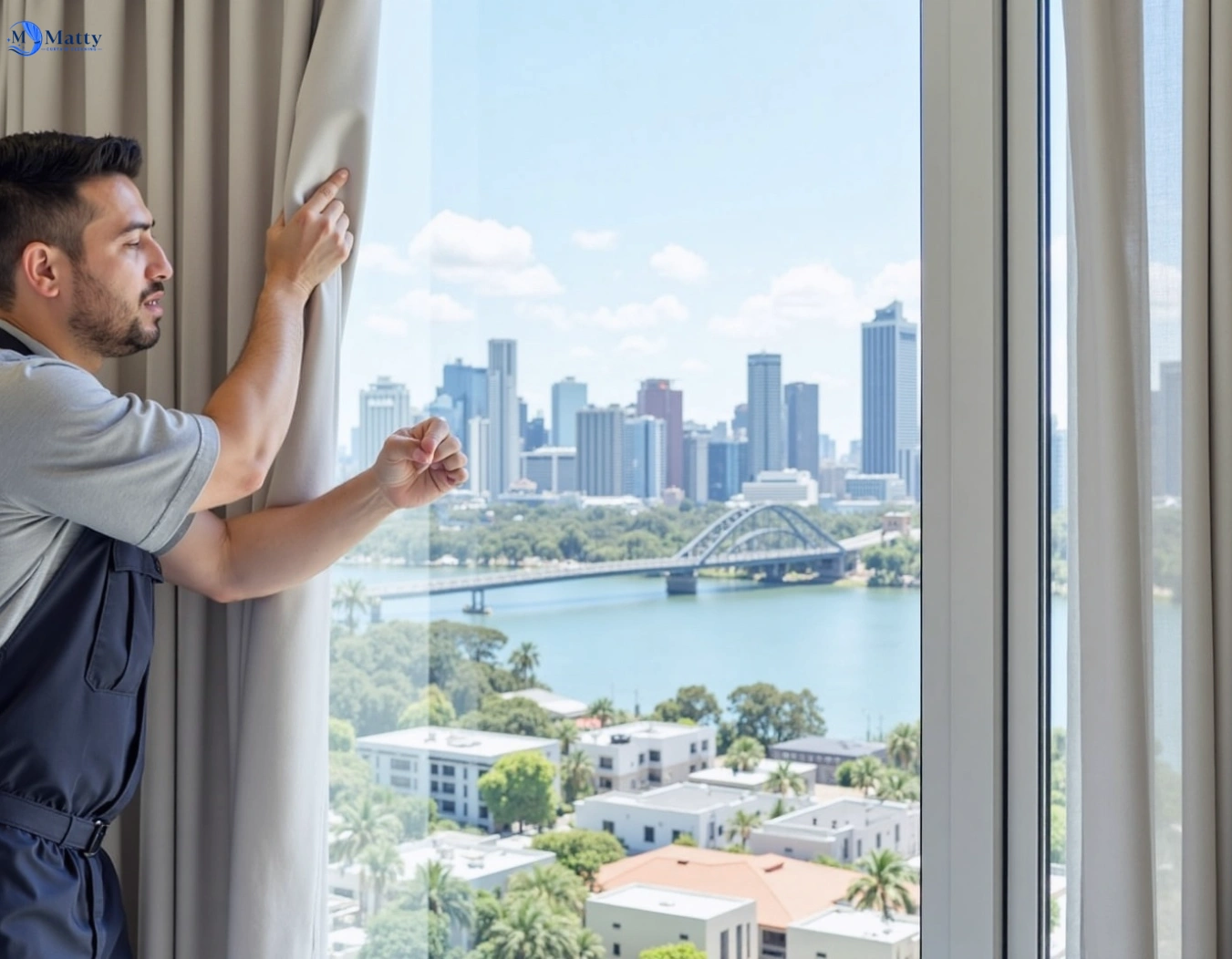 Professional curtain steam cleaning service lake-wendouree-vic QLD by Matty Curtain Cleaning